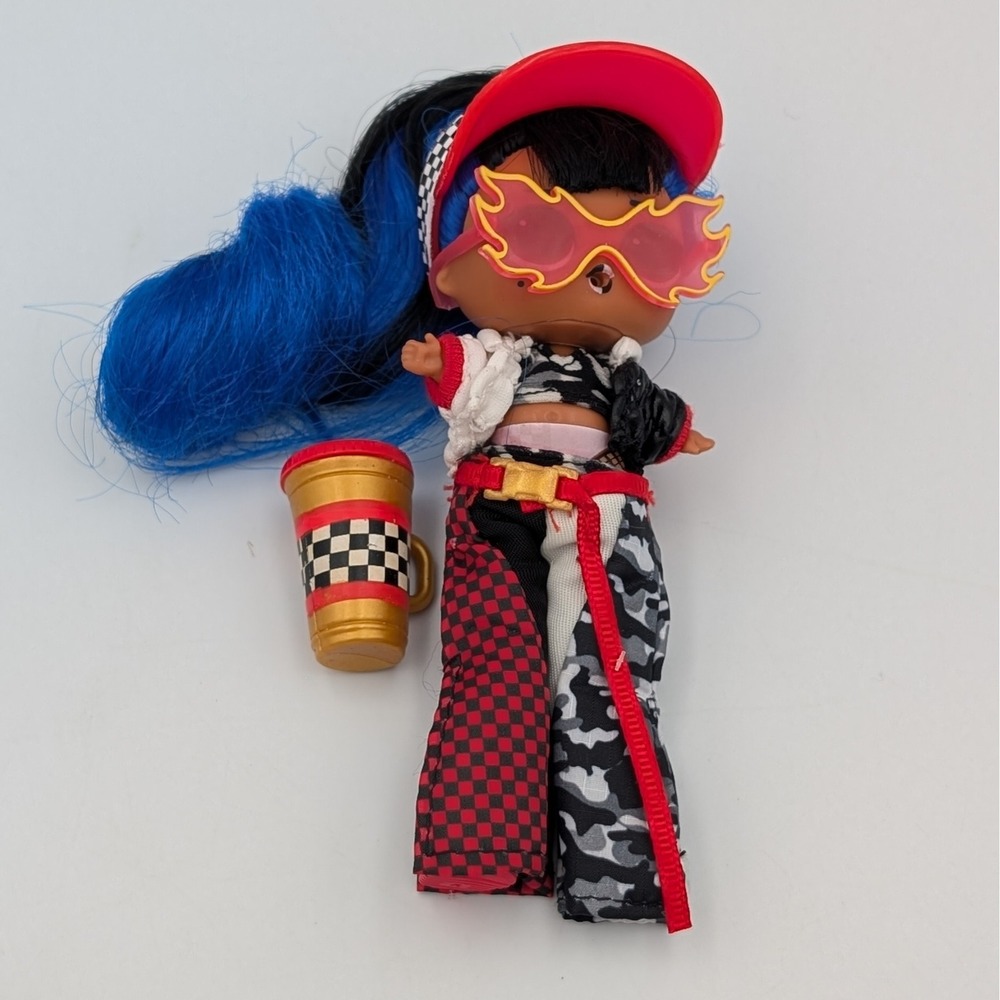 LOL Surprise JK Downtown Doll Blue Hair Fashion Mini Figure with Accessories